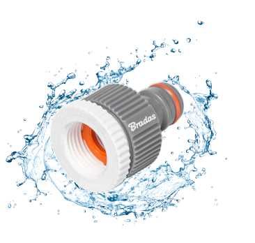 Przyłącze na kran 3/4" redukcja na1/2" z szybkozłączką na wąż ogrodowy