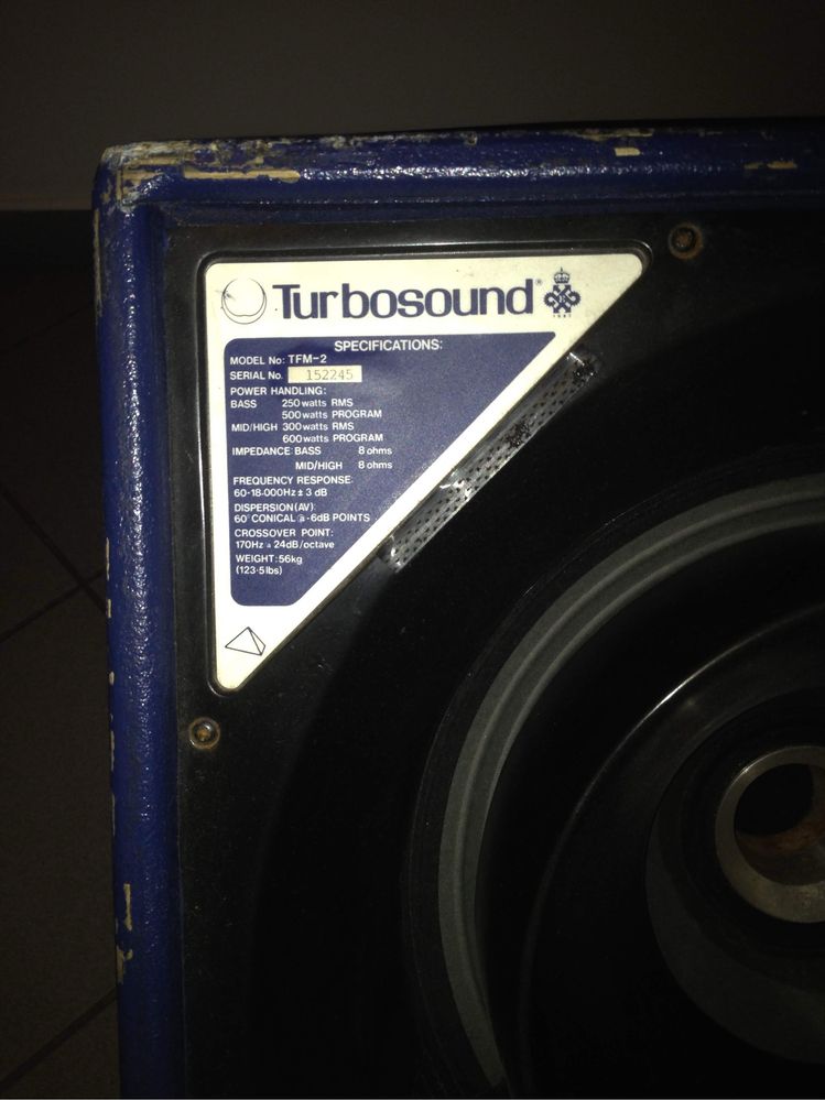 Kolumna Turbosound TFM-2 drum fill 3 drożne