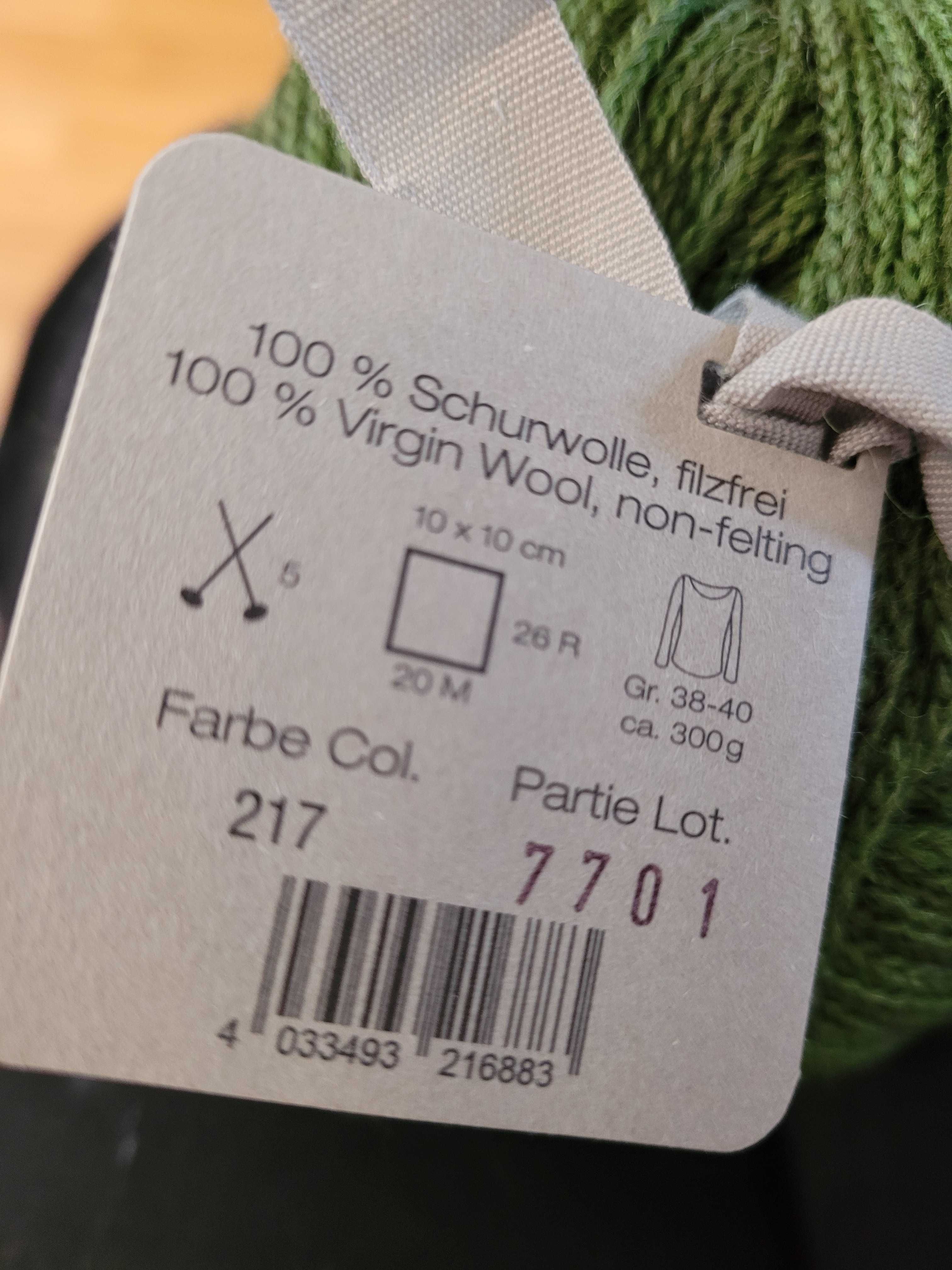 Włóczka Lana Grossa Merino zielona