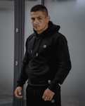 Bluza Octagon Small Logo LIGHT black z kapturem