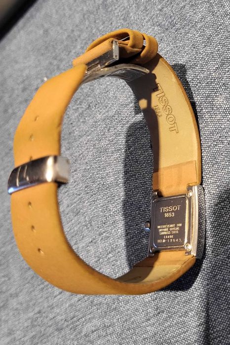Zegarek TISSOT damski-oryginał Swiss watch, pasek jasny brąz- cena!