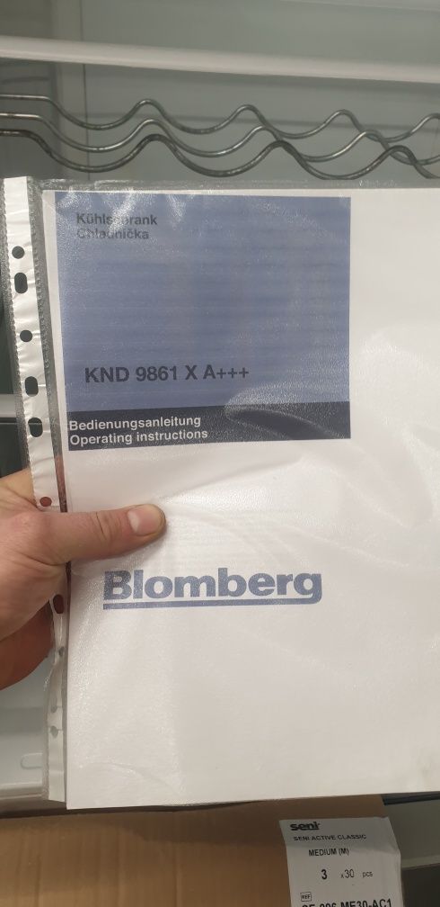 Lodówka Blomberg KND 9861 X z zamrażalnikiem dolnym