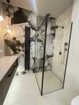 New Trendy Kabina prysznicowa Avexa Black 100x70x200 L czarna NOWA