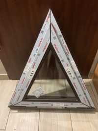 Okno PCV trójkąt trzyszybowe