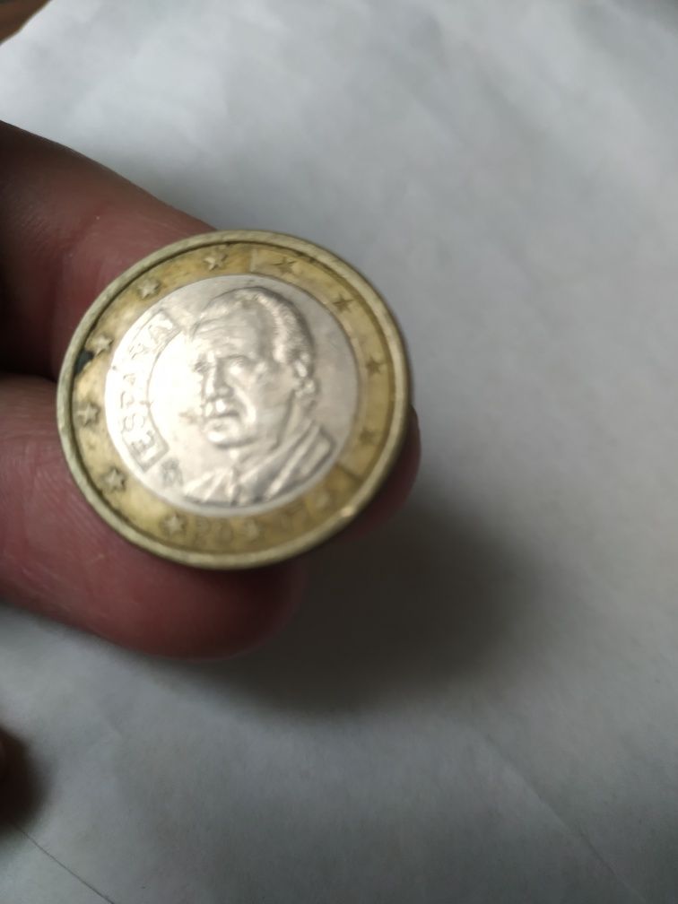 Монета 1 евро Испания