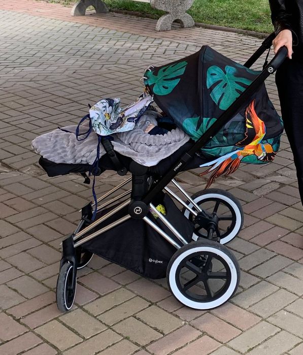 Коляска Сайбекс 3 в 1  Cybex Priam birds of paradise