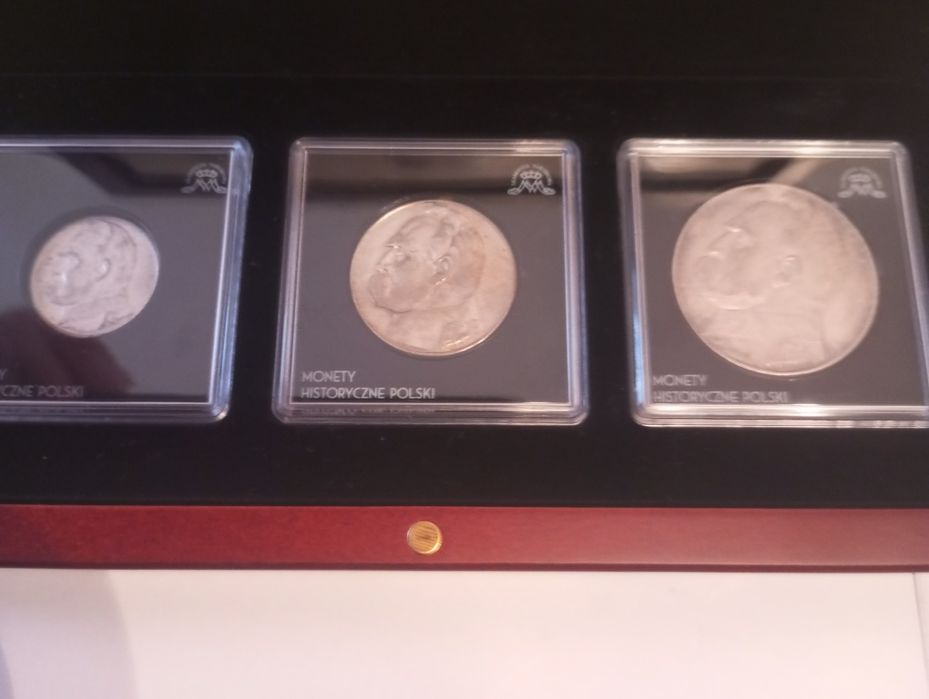 Zestaw monet Srebrnych 2zl,5zl.10zl. z Józef Piłsudski