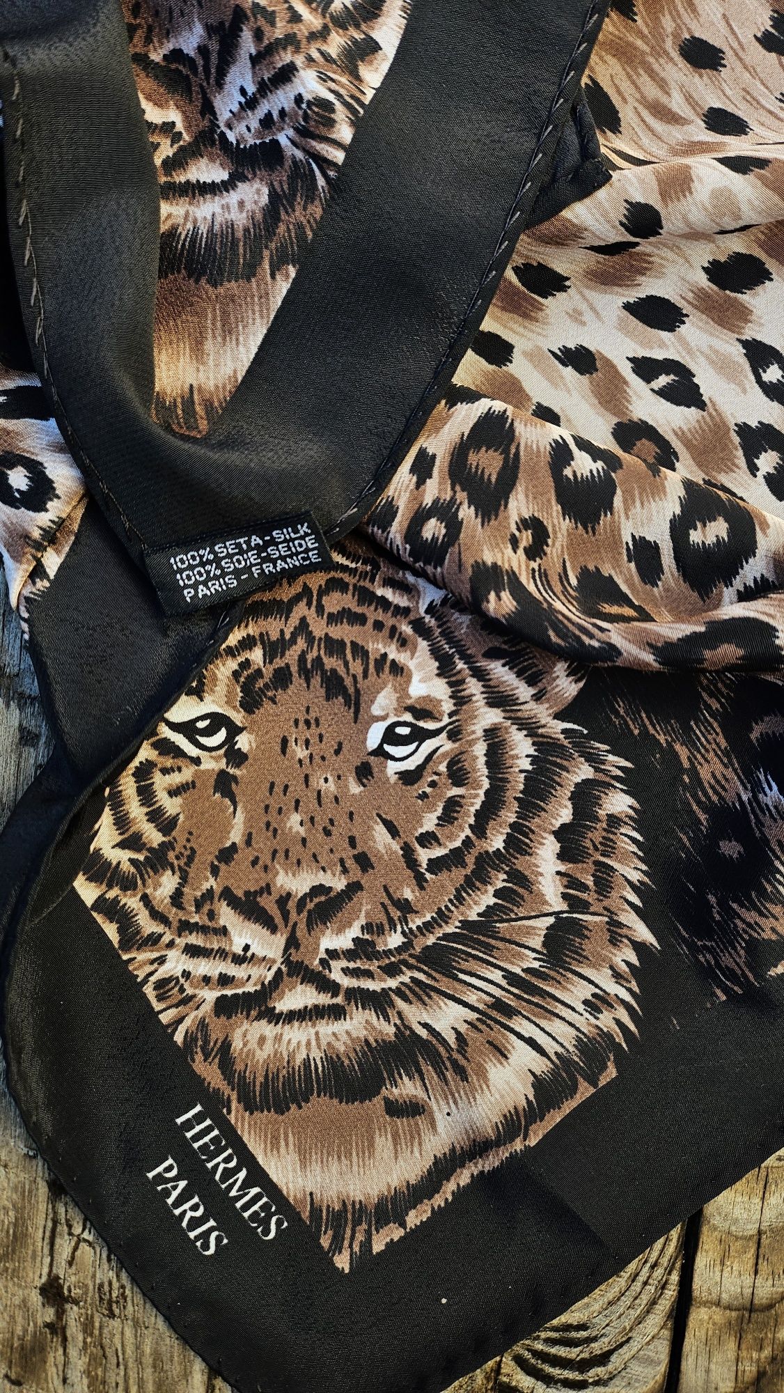 Шарф хустинка hermes leopard