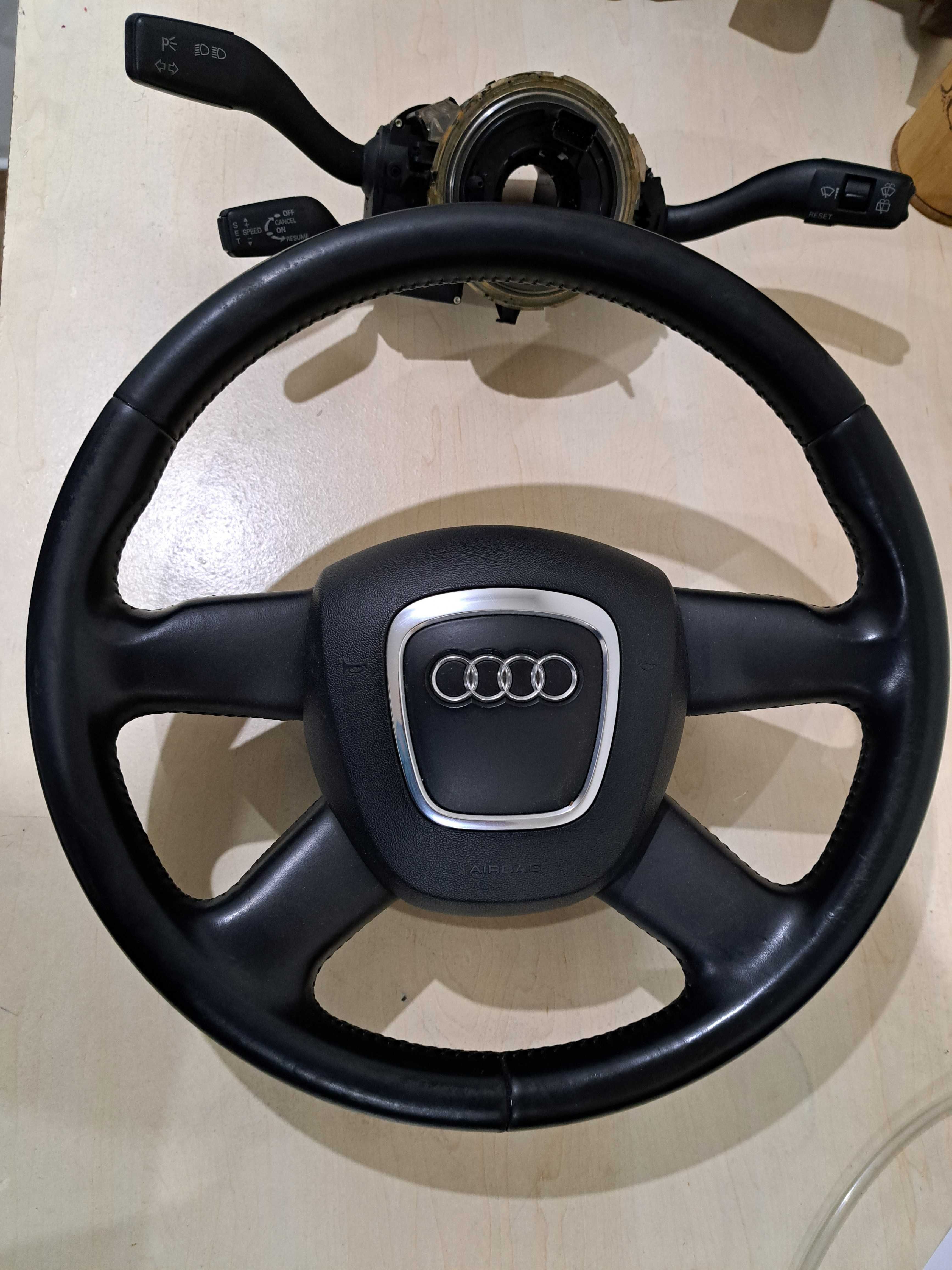 *Ładna kierownica skórzana*Airbag+manetka tempomat*Audi A4,A6*Okazja*