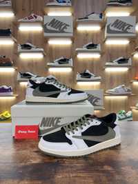 Кросівки Nike Air Jordan 1 Low x Travis Scott Cactus Jack “Olive”