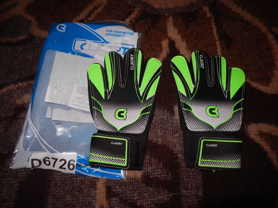 Wyprzedaż->D6726 Rękawice bramkarskie dla dzieci antypoślizgowe rozm 5