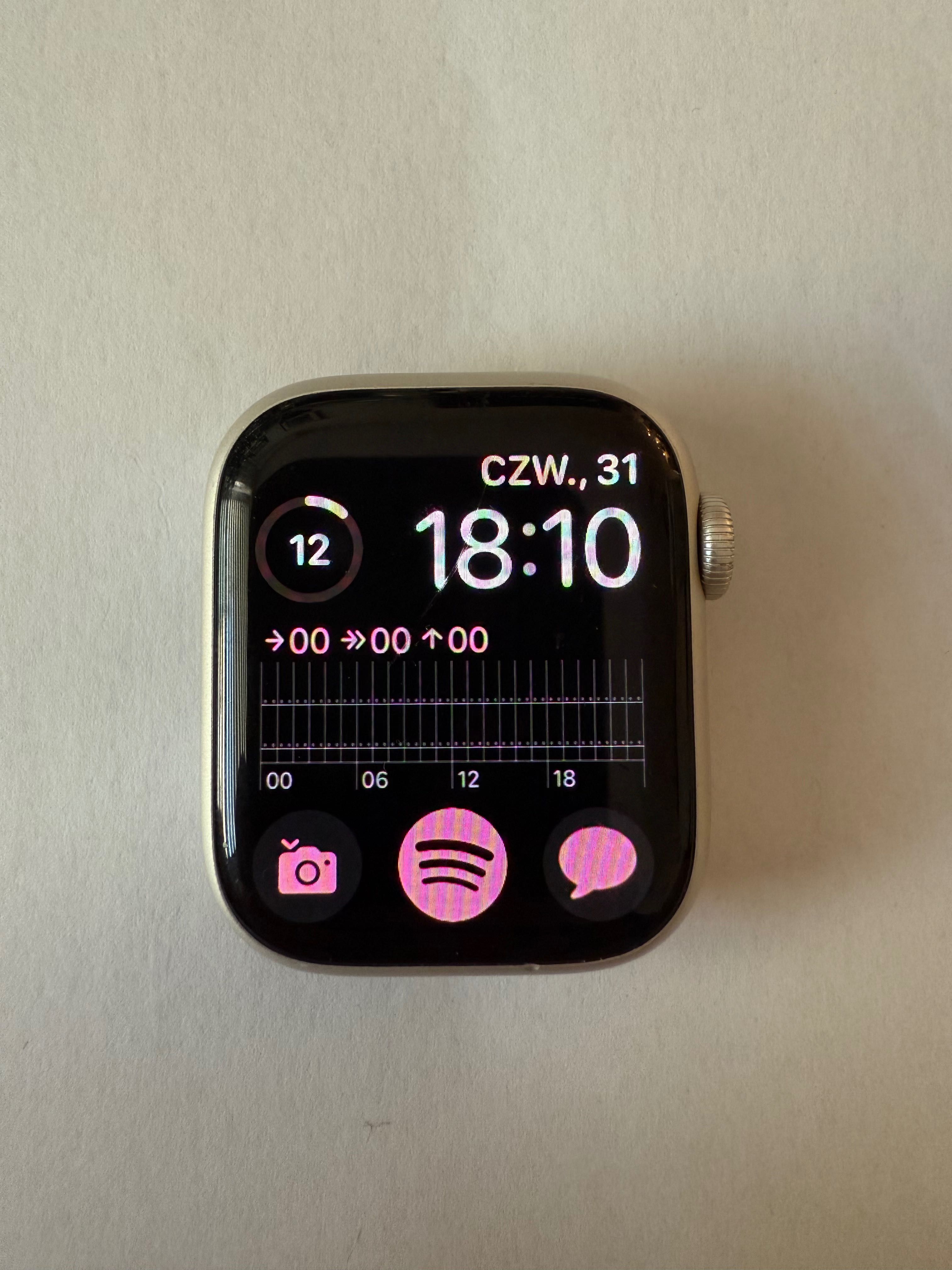 Apple Watch Series 7 GPS + Cellular, 41 mm aluminium +Pudełko i opaski