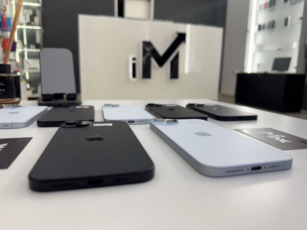 iPhone 15, 15+ Plus 128, 256gb Blue, Black, Європа, Фіз. Сім Неверлок