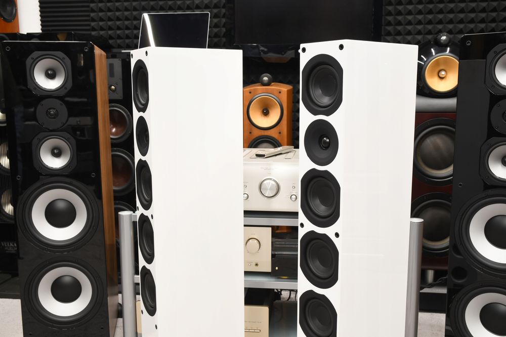 Kolumny Głośnikowe podłogowe stereo System Audio SA Saxo 50 białe