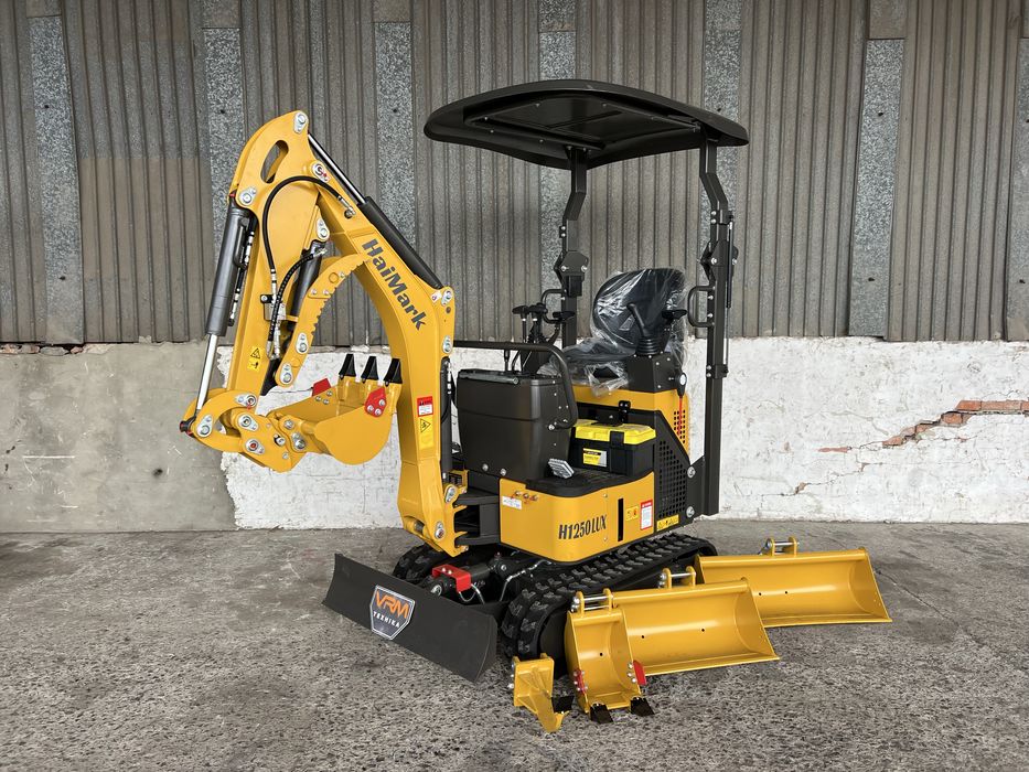Новий гусеничний міні екскаватор HaiMark 1250 LUX! Екскаватор NEX 12