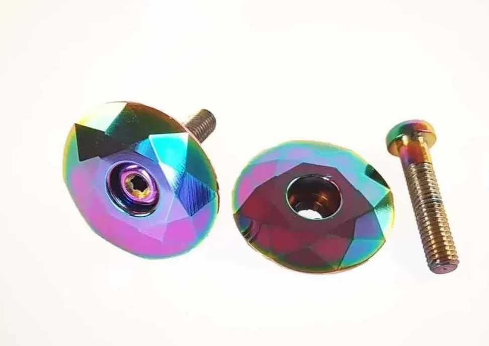 NOWY Kapsel Do Sterów + Śruba oil slick petrol 1 1/8 " dh dirt rower