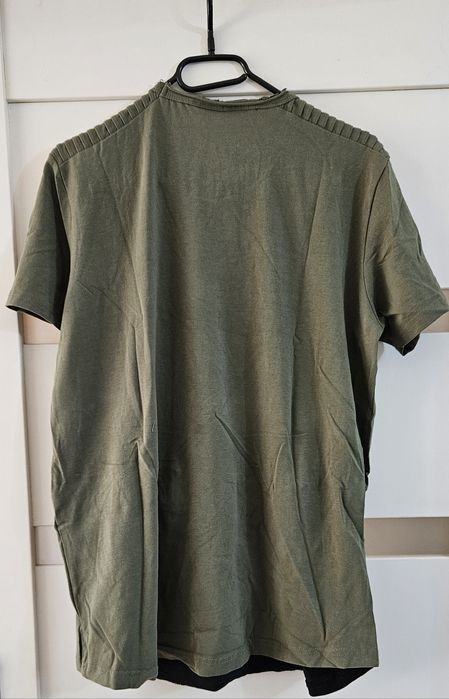 Philip plein L piękna koszulka t shirt khaki zielona limited edition