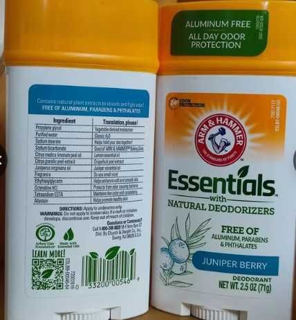 Натуральний дезодорант антиперспірант Arm & Hammer Essentials ЯЛІВЕЦЬ