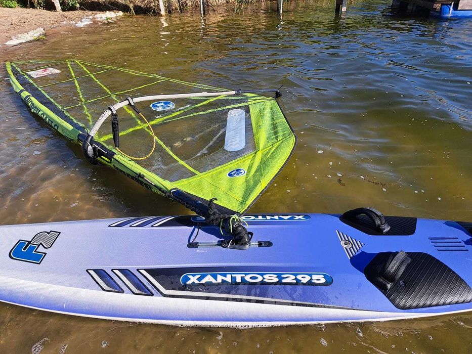 Zestaw deska, pędnik, maszt, bom windsurfingowy