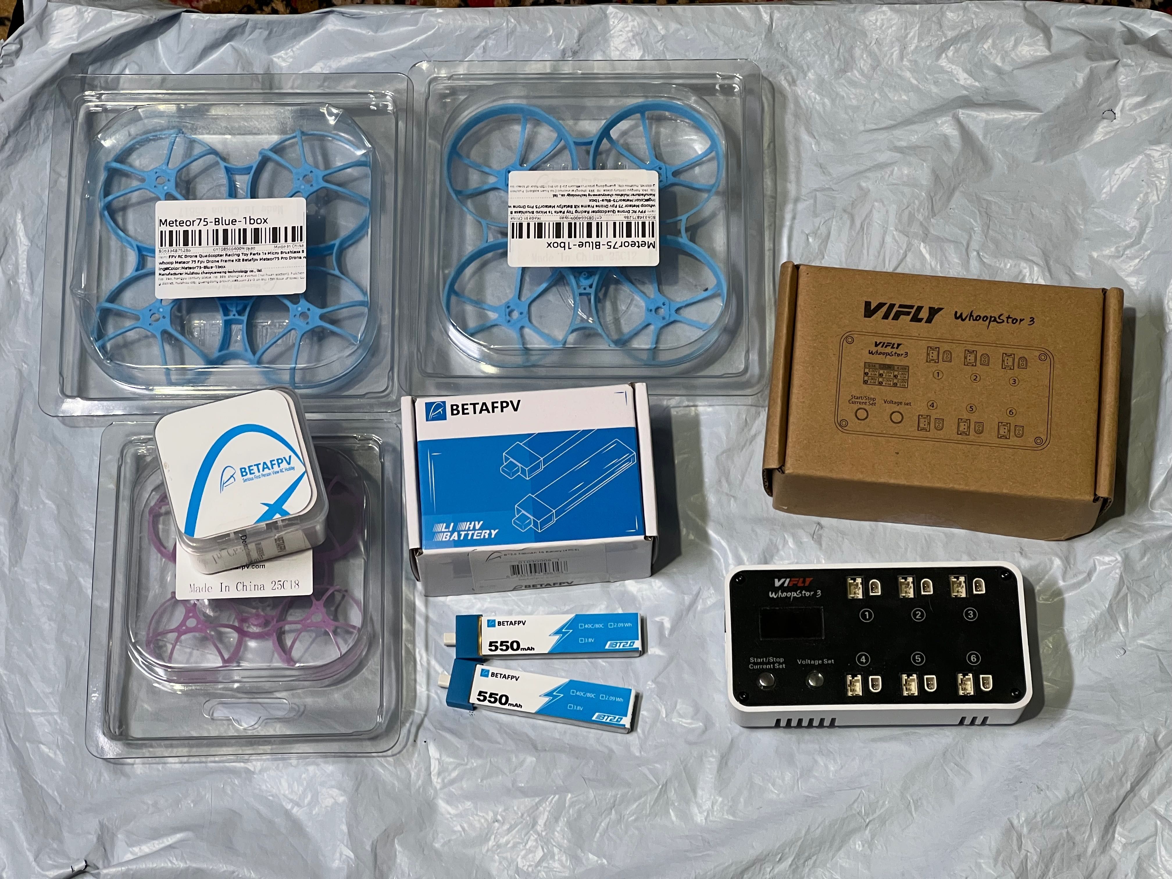 Акумулятори 1s 550mAh 75c 3.8vBT2.0 Betafpv для Meteor 75 Pro