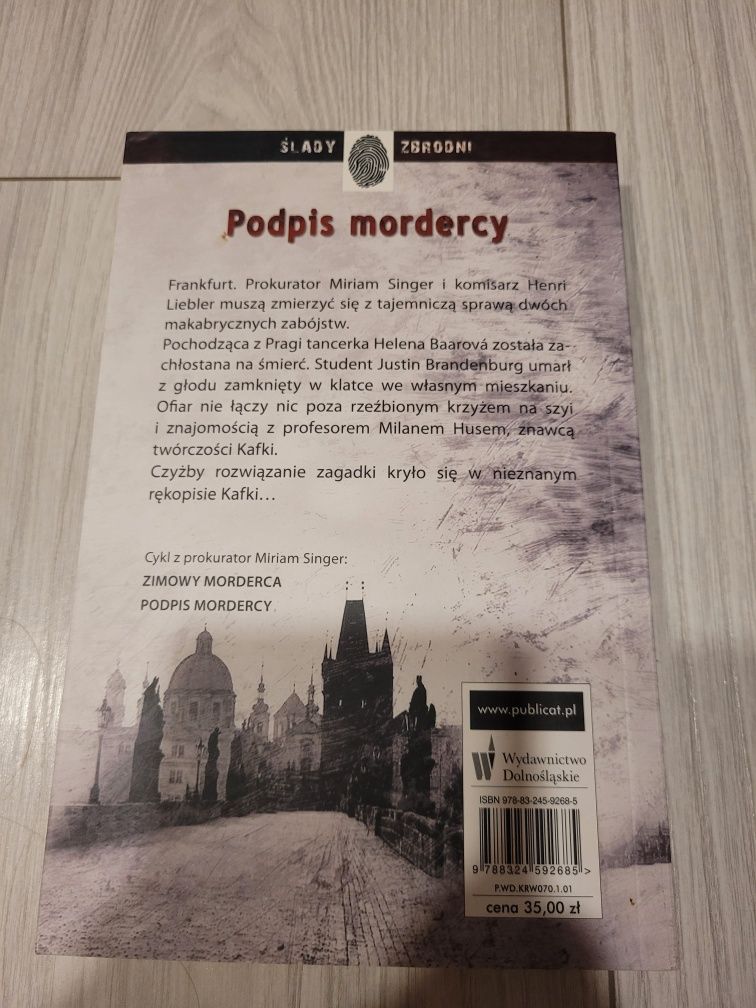 Książka "Podpis Mordercy" Krystyna Kuhn