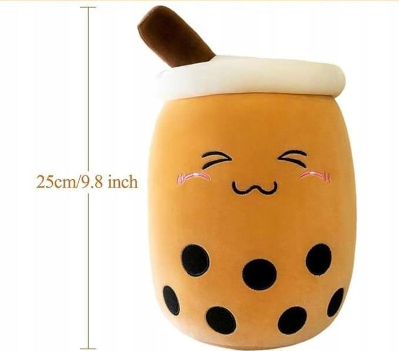 Maskotka przytulanka dla dzieci kubek bubble tea pluszak 25 cm
