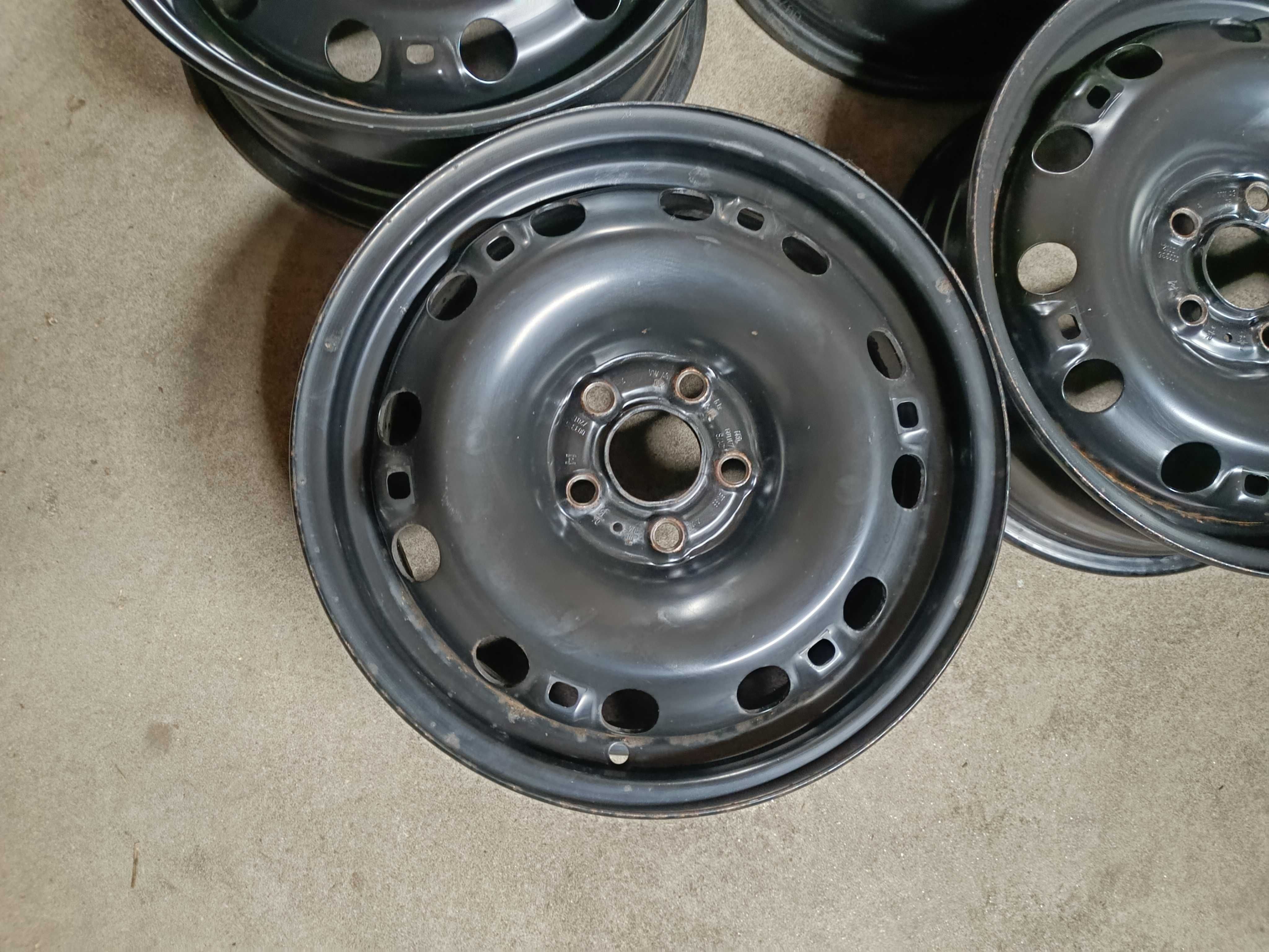 Oryginalne Felgi stalowe VW SKODA SEAT 6Jx15", ET38. 5x100 NR FS72