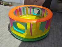 TRAMPOLINA dmuchana dla dzieci 180X86CM DUŻY KOJEC BESTWAY