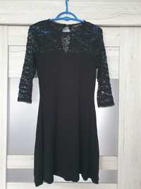 Czarna sukienka FB Sister M koronkowa