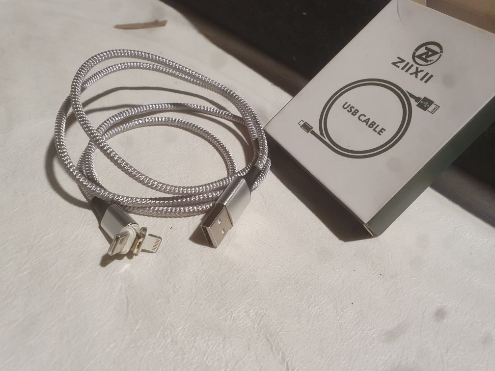 Kabel USB C iPhone micro USB 1 m magnetyczne końcówki