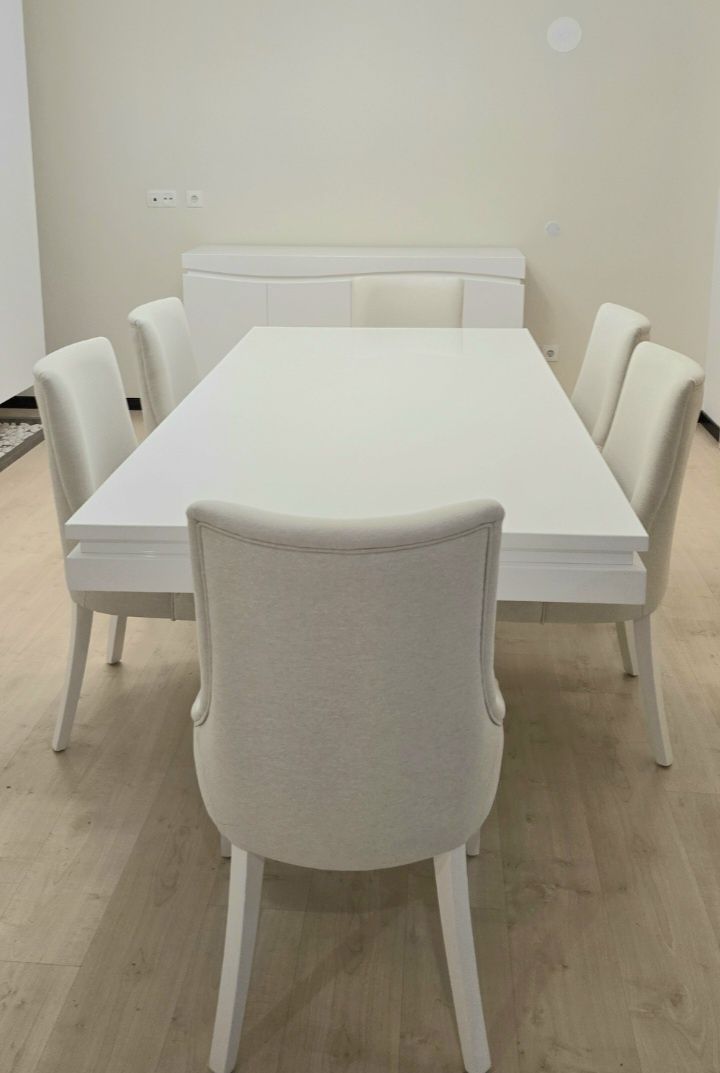 Sala completa em branco alto brilho (como novo)