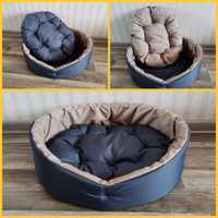 Розпродаж! Лежак для собак и кошек. сірий з бежевим розмір 40х50 см