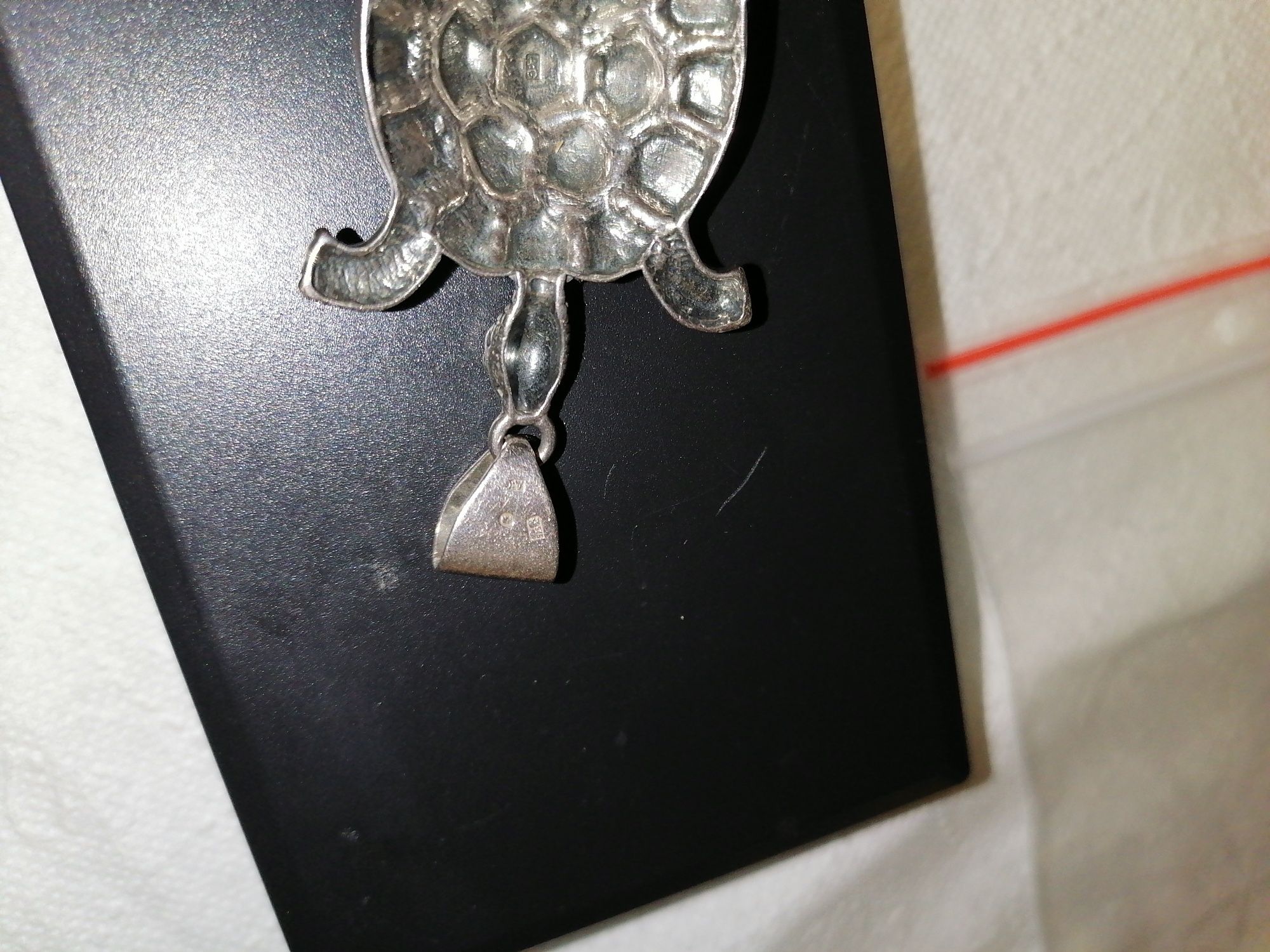 Wisiorek żółw srebro z puncami 16,7g