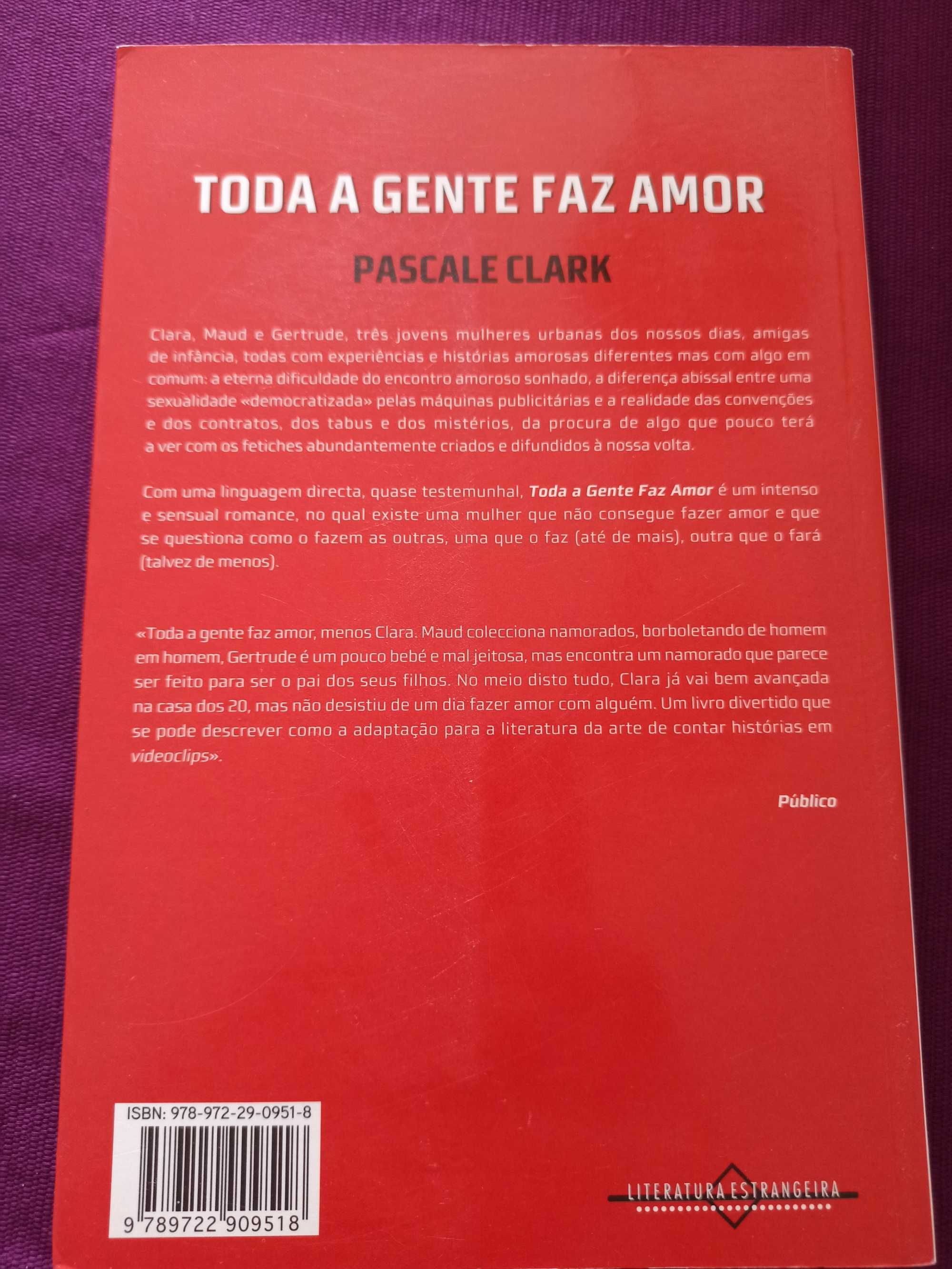 Toda a gente faz amor obra Pascale Clark c/portes incluídos
