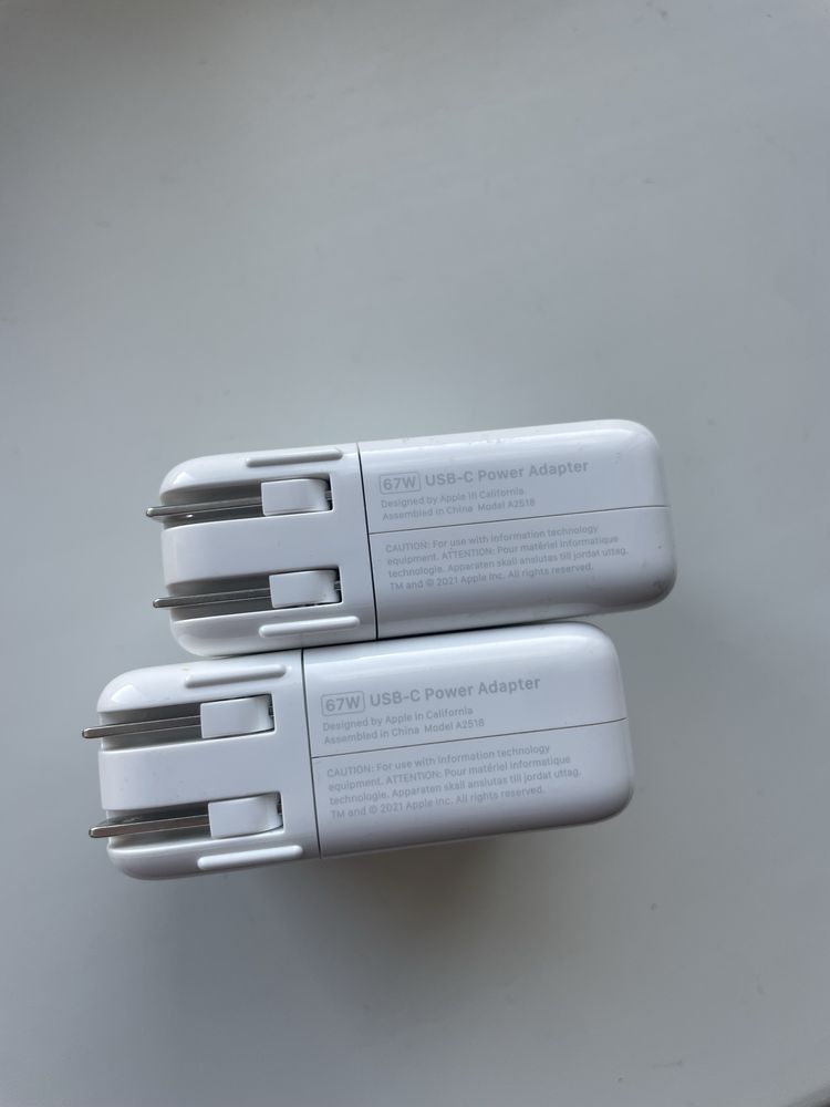 Блок питания Apple USB-C Power Adapter 67W A2518 Оригинал