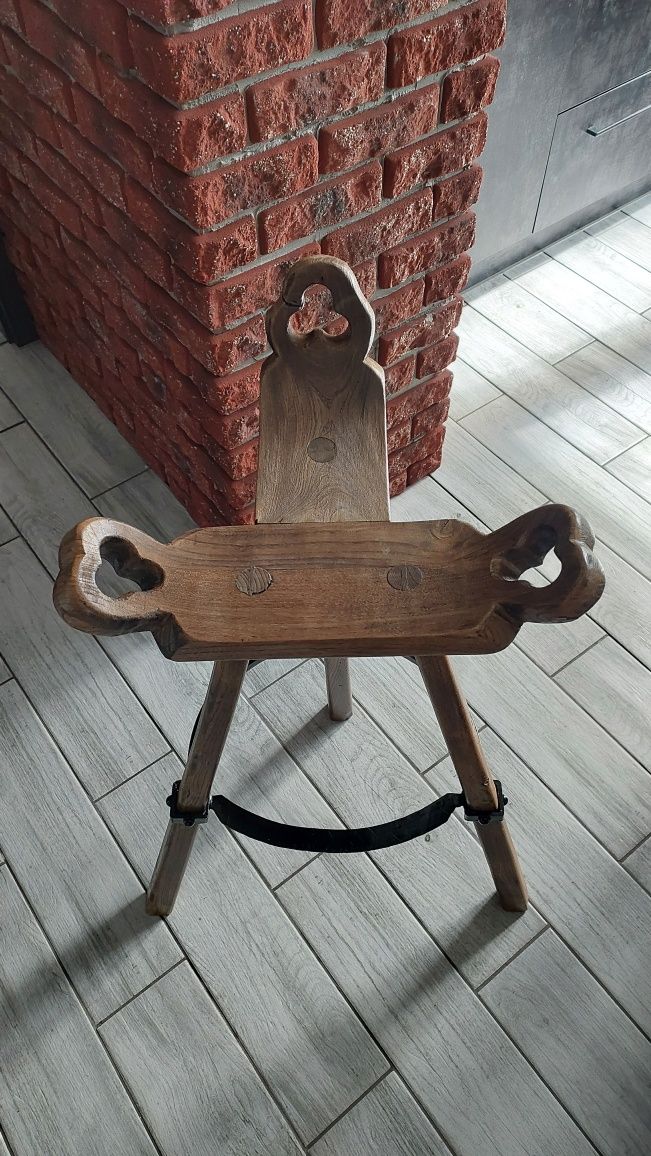 Hokery z litego drewna inne nietuzinkowe piękne styl Retro Loft