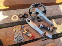 Napęd Single Speed Shimano Deore XT Hollowtech 2 DMR Bikes 1x1 16T