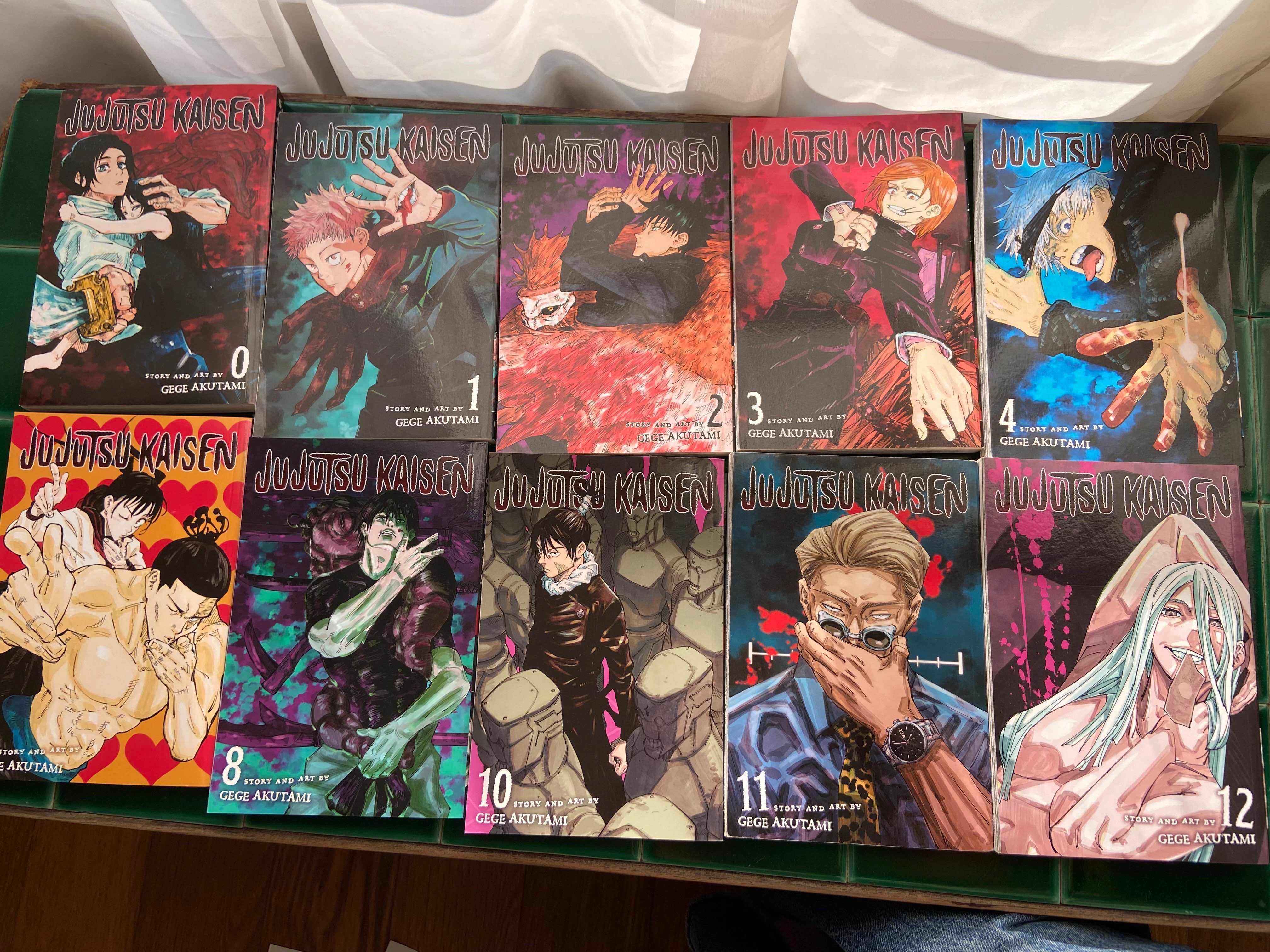 Manga Jujutsu Kaisen - Volumes 0, 1, 2, 3, 4, 5, 8, 10, 11, 12