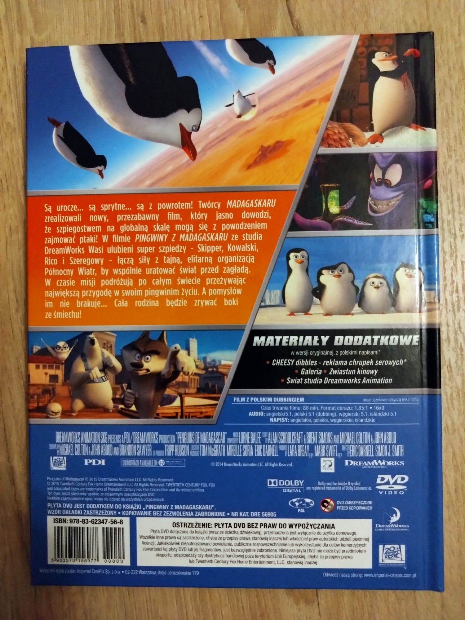 Pingwiny z Madagaskaru film DVD