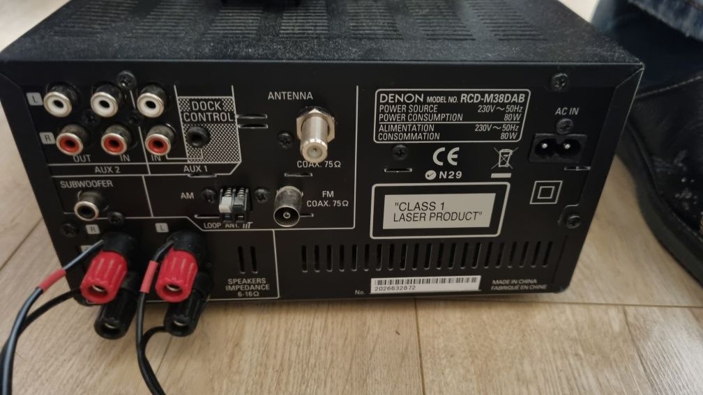 Denon RCD-M38DAB z Bluetooth i głośnikami Denon SC-N10