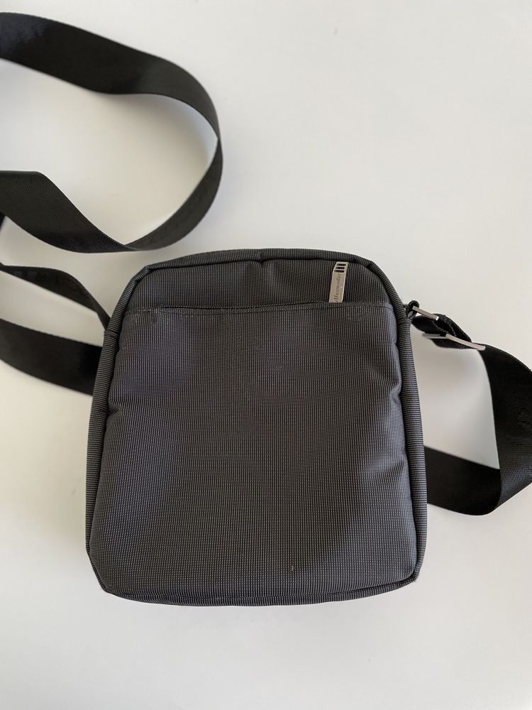 Bolsas tiracolo de cor cinza mesclada masculino ou feminino