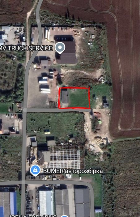 Земельна ділянка с. Липини 10 соток, промислова зона.