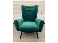 Fotel w stylu retro – zielony