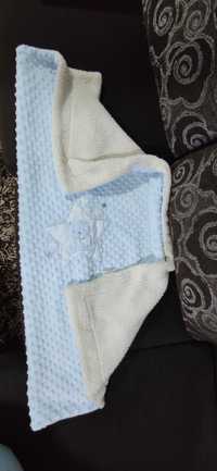 Manta de bebe azul