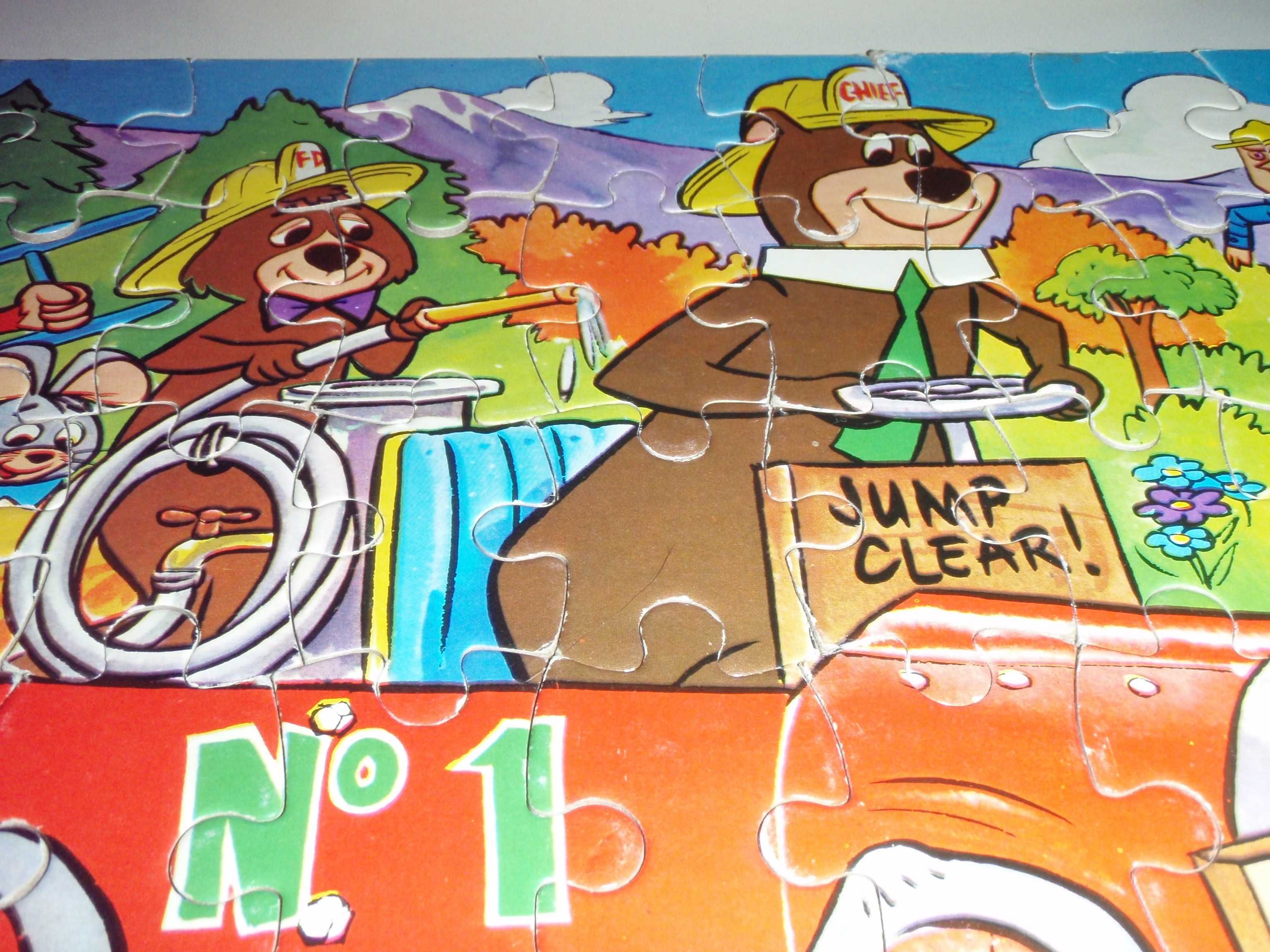 Puzzle 50 elem YOGI BEAR  Misiu Yogi i przyjaciele UNIKAT