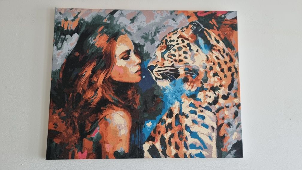 4 obrazy ręcznie malowane na płótnie 40cm x 50cm