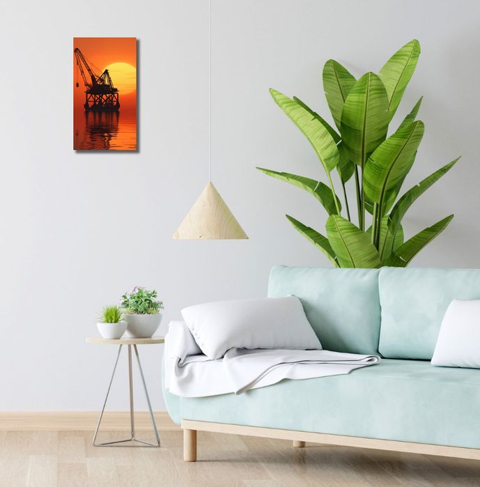 Obraz 20x40cm Sylwetka Przemysłu