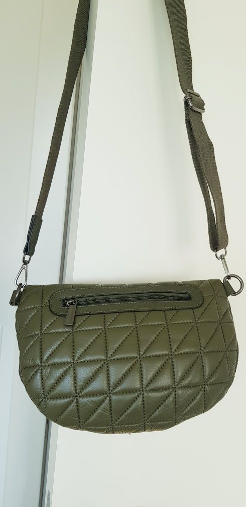 Torebka/nerka Paolo Bags, khaki, ekoskóra