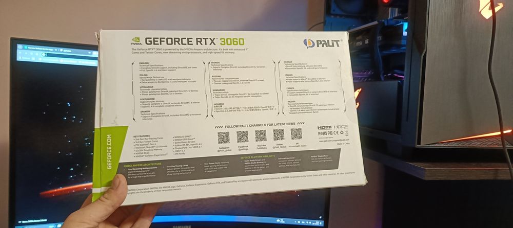 Видеокарта Palit GeForce RTX 3060 Dual 12 GB DDR6