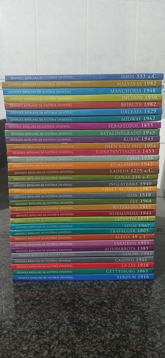 33 livros Grandes Batalhas da História Universal